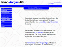 Tablet Screenshot of immo-aargau-ag.ch